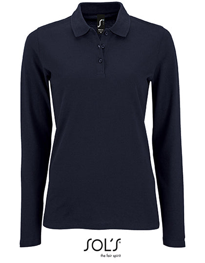 Perfect piquépolo met lange mouwen voor dames