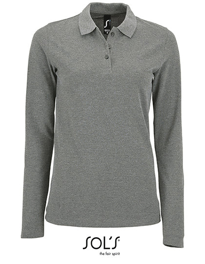 Perfect piquépolo met lange mouwen voor dames