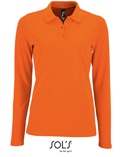 Perfect piquépolo met lange mouwen voor dames