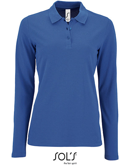 Perfect piquépolo met lange mouwen voor dames