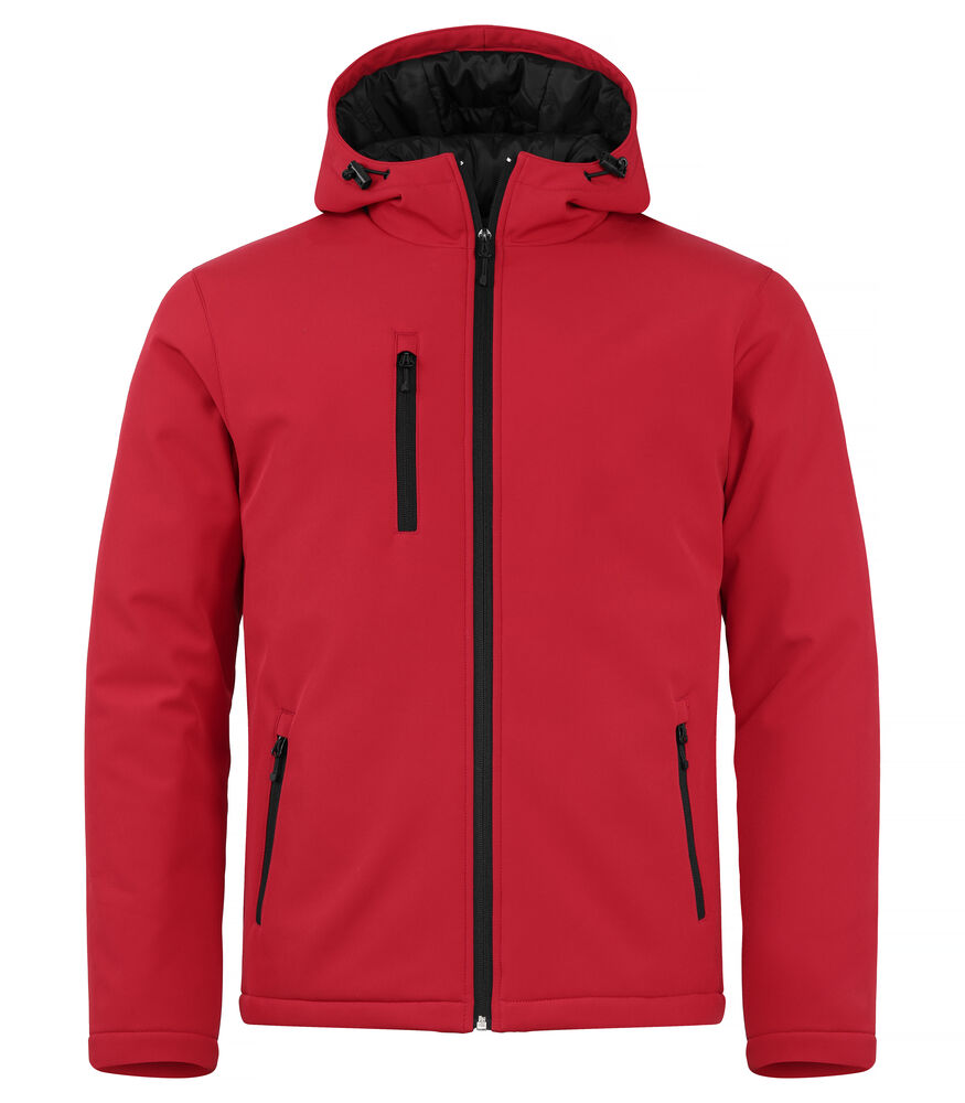 Padded Hoody Softshell Jacket - red