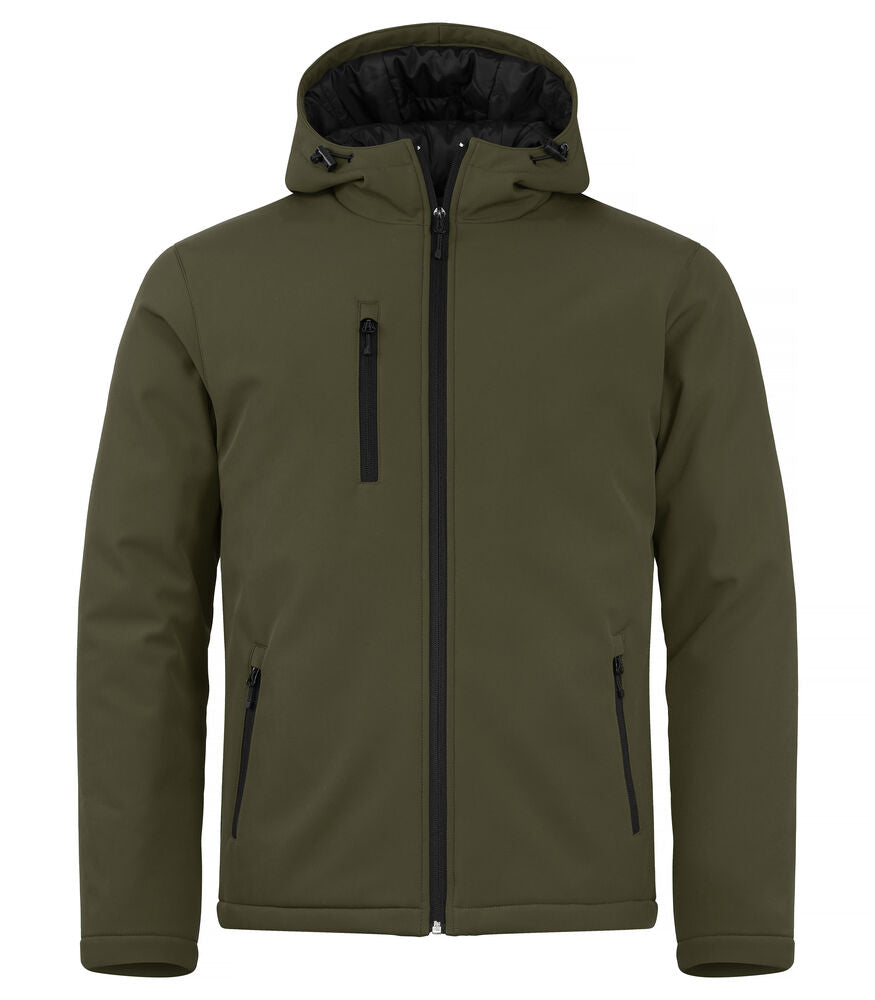 Padded Hoody Softshell Jacket - fog green