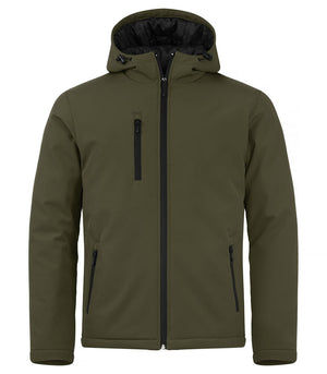 Padded Hoody Softshell Jacket - fog green