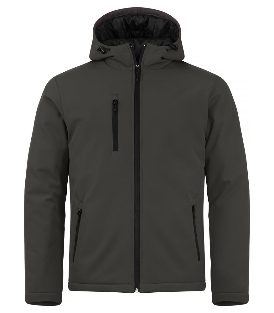 Padded Hoody Softshell Jacket - dark grey