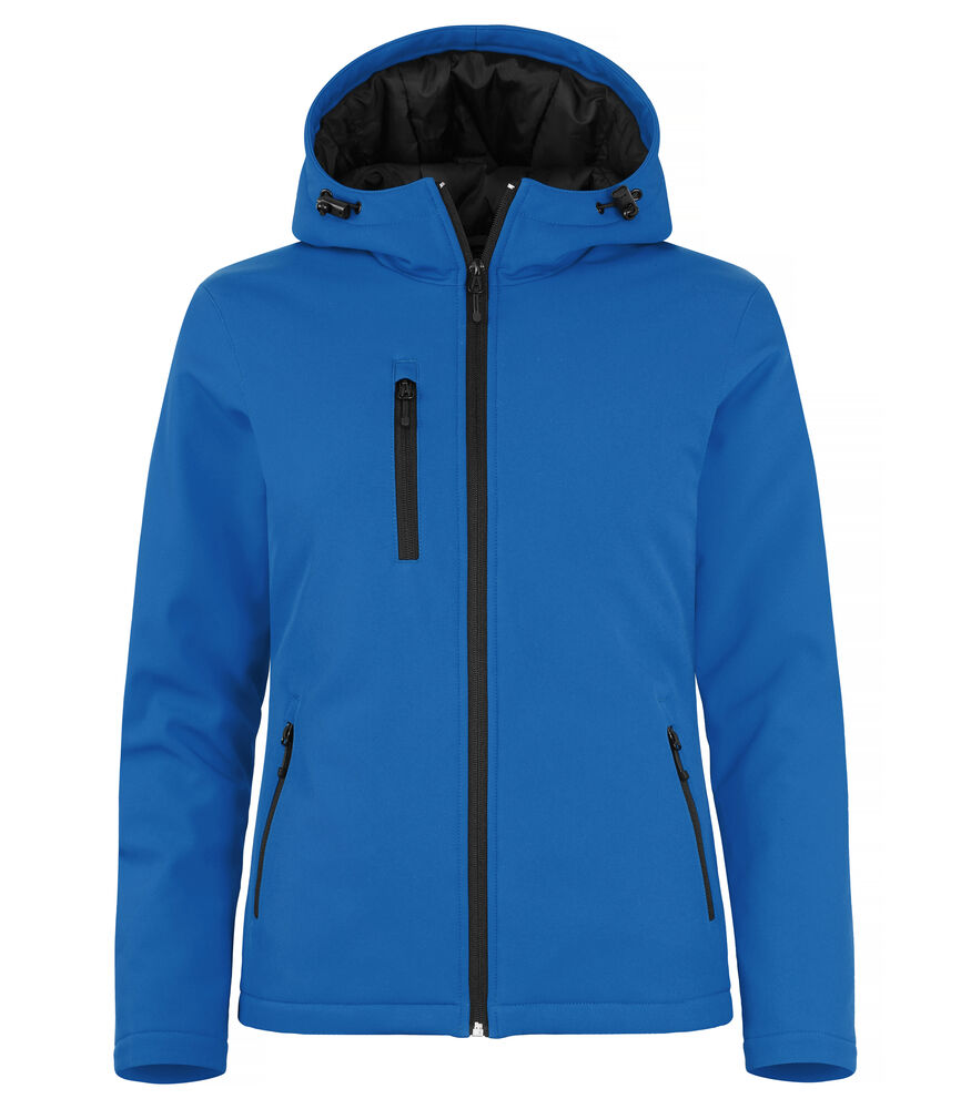 Padded Hoody Softshell Jacket Women - royal blue