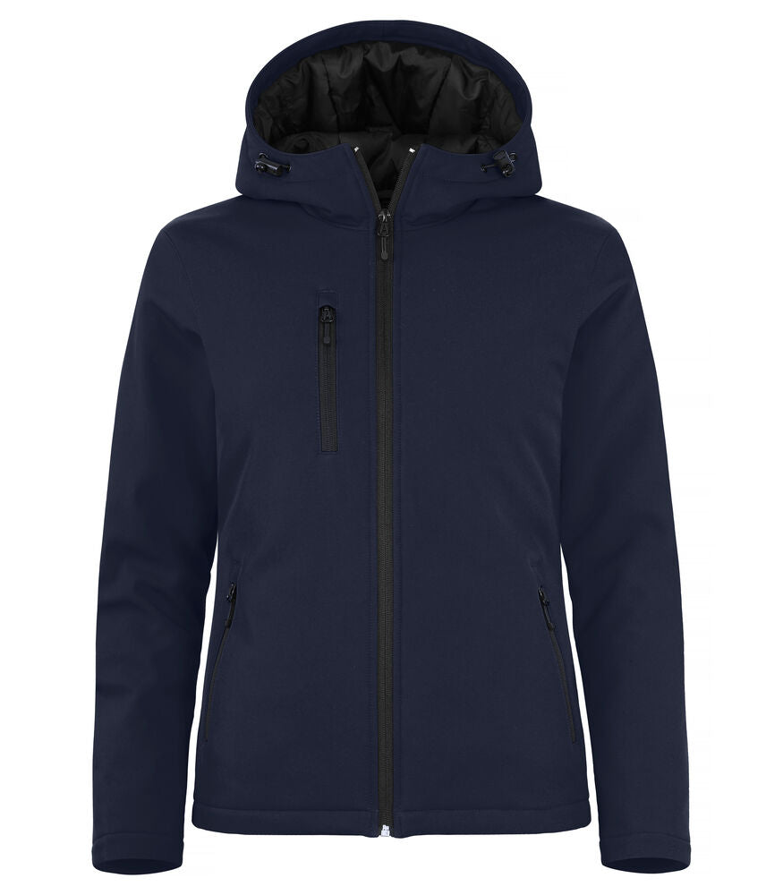 Padded Hoody Softshell Jacket Women - dark navy