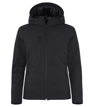 Padded Hoody Softshell Jacket Women - black