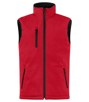 Padded Softshell Vest - red