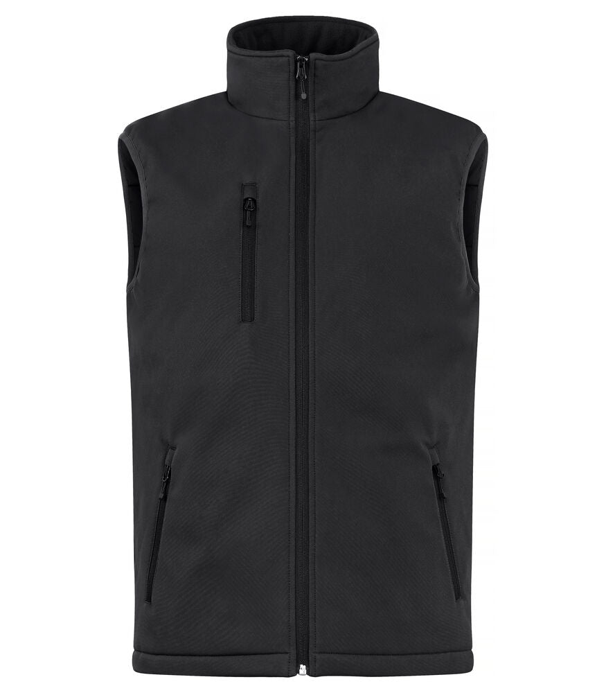 Padded Softshell Vest - black
