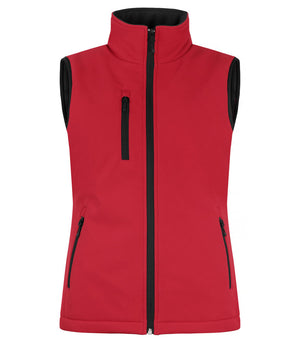Padded Softshell Vest Women - red
