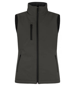 Padded Softshell Vest Women - dark grey