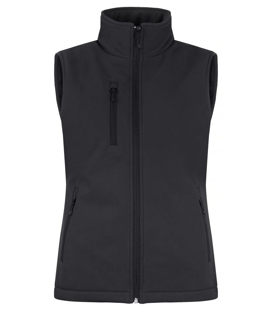 Padded Softshell Vest Women - black