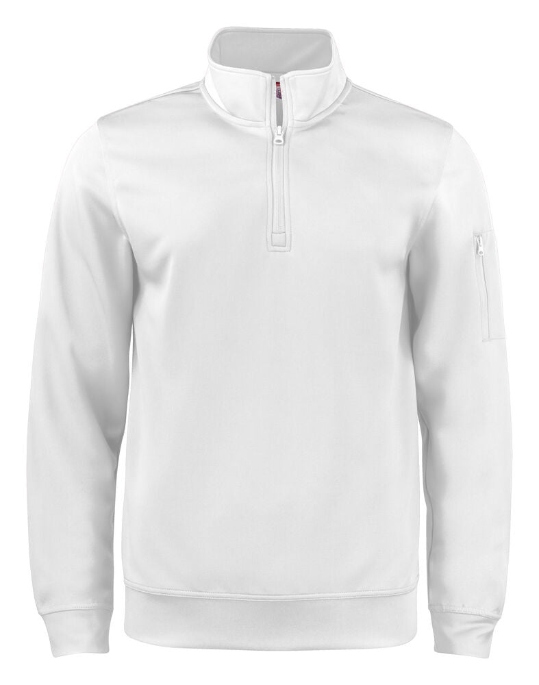 Basic Active Half Zip - white