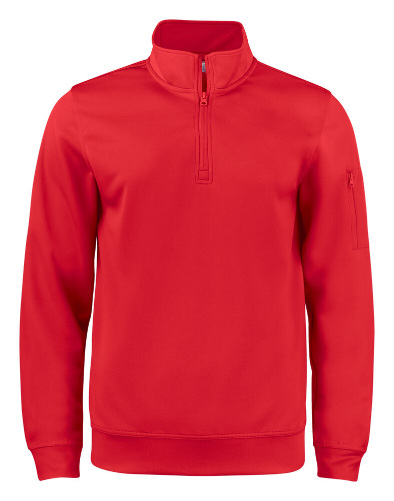 Basic Active Half Zip - red