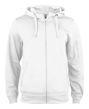 Basic Active Hoody FZ - white