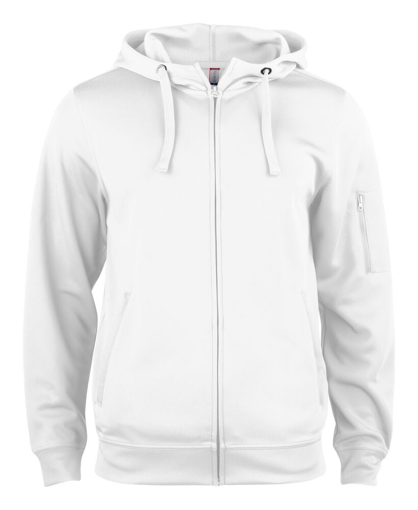 Basic Active Hoody FZ - white