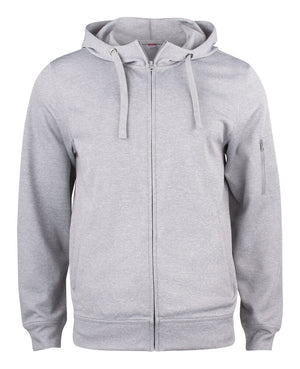 Basic Active Hoody FZ - grey melange