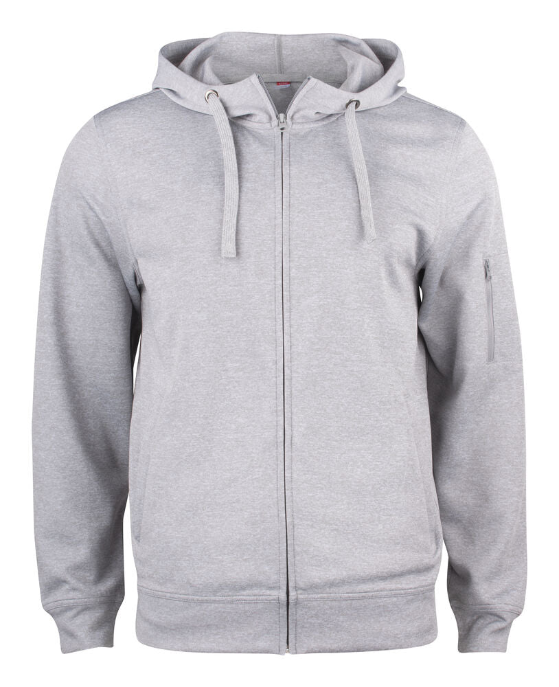 Basic Active Hoody FZ - grey melange