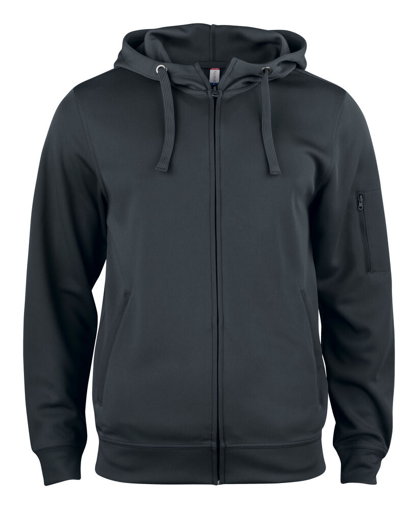 Basic Active Hoody FZ - black