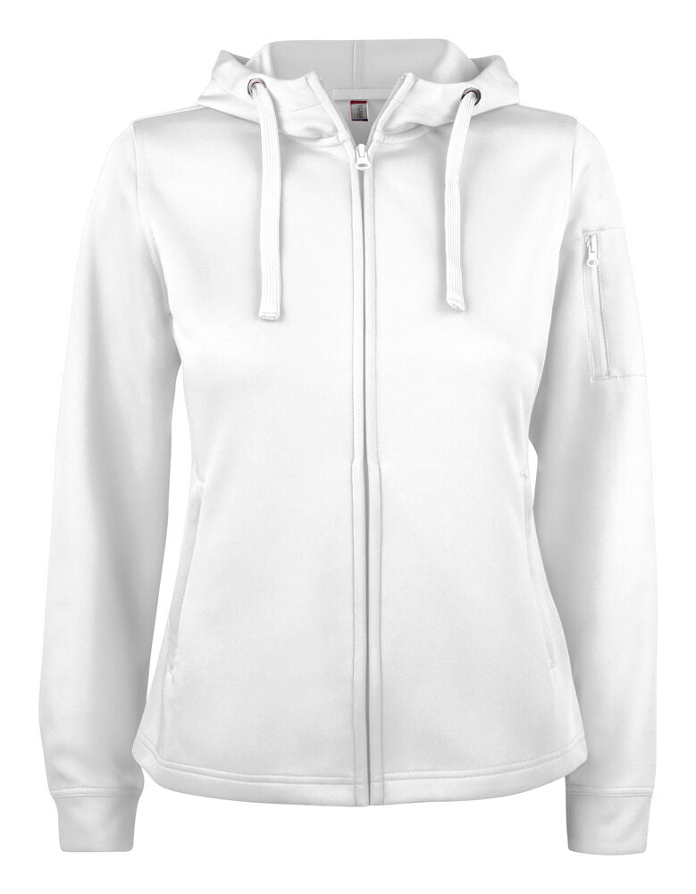 Basic Active Hoody FZ Women - white