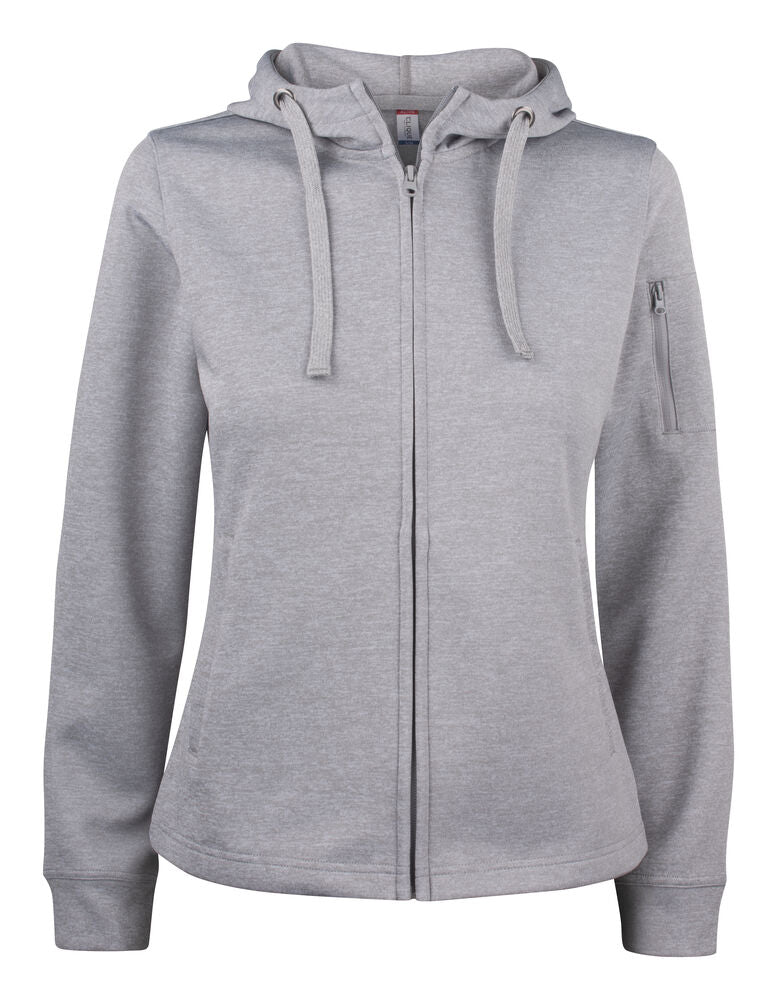 Basic Active Hoody FZ Women - grey melange