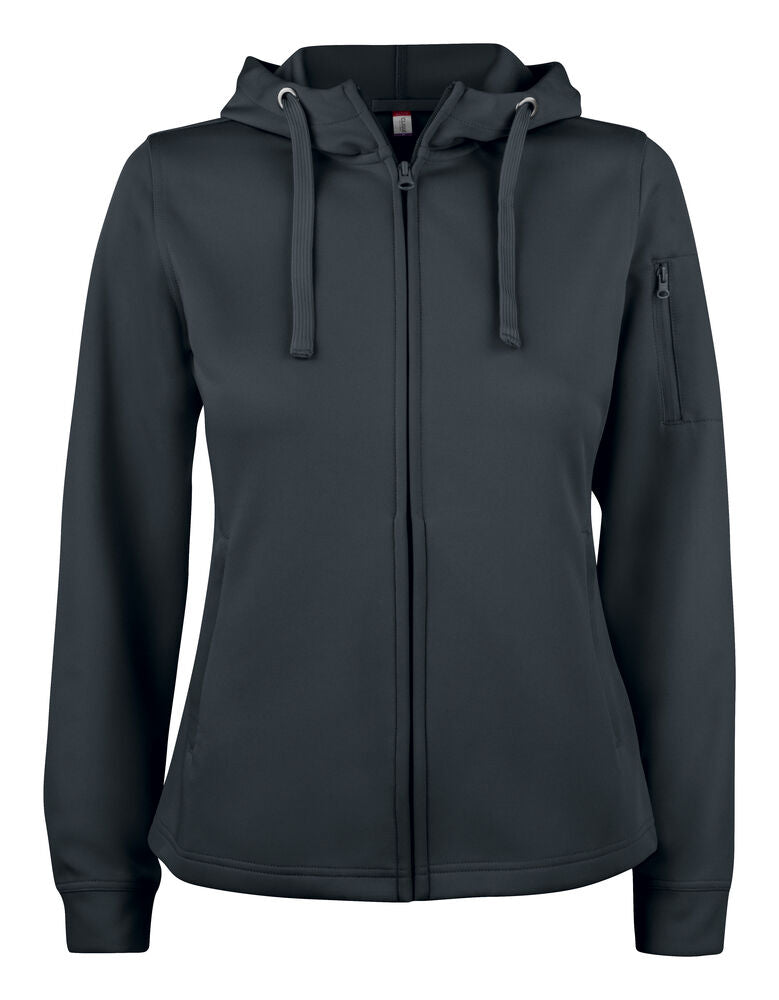 Basic Active Hoody FZ Women - black