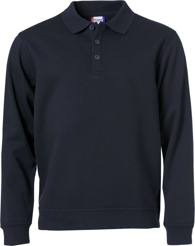Basic Polo Sweater - dark navy