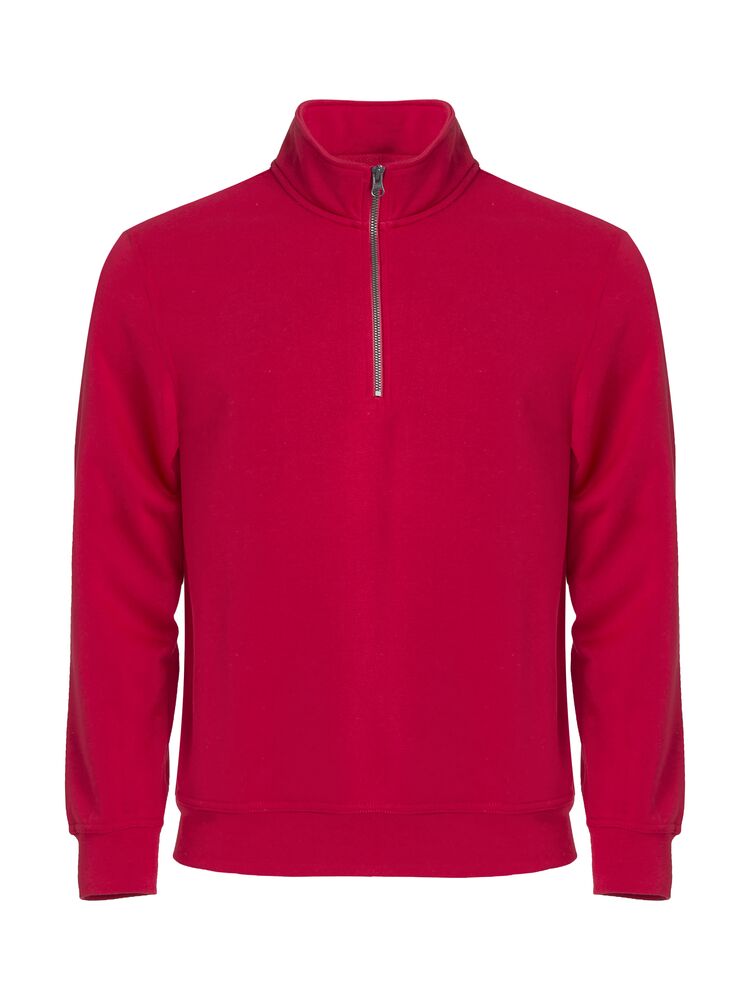 Basic Half Zip - red