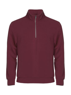 Basic Half Zip - burgundy