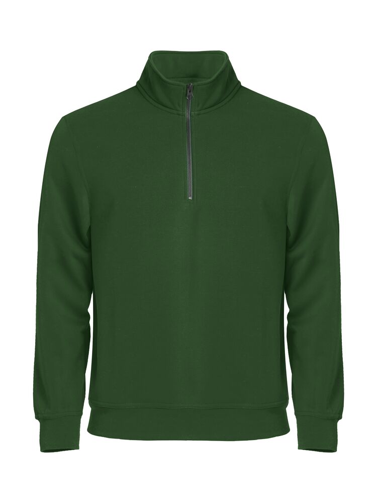 Basic Half Zip - bottle green