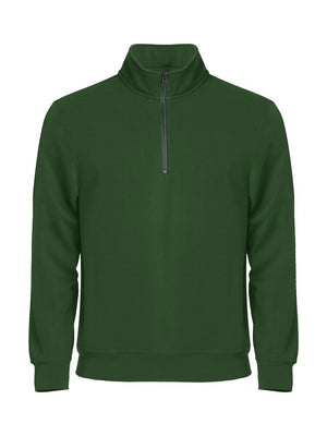 Basic Half Zip - bottle green