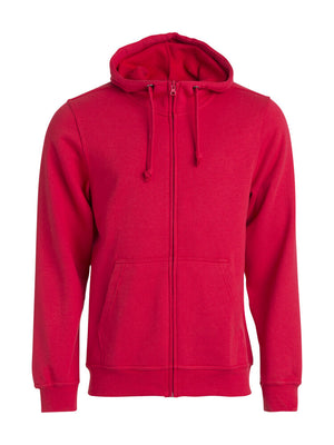 Basic Hoody Full Zip - red