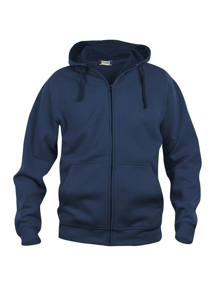 Basic Hoody Full Zip - dark navy