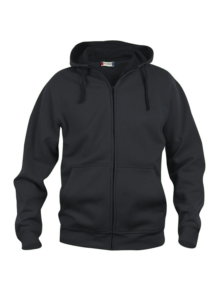 Basic Hoody Full Zip - black