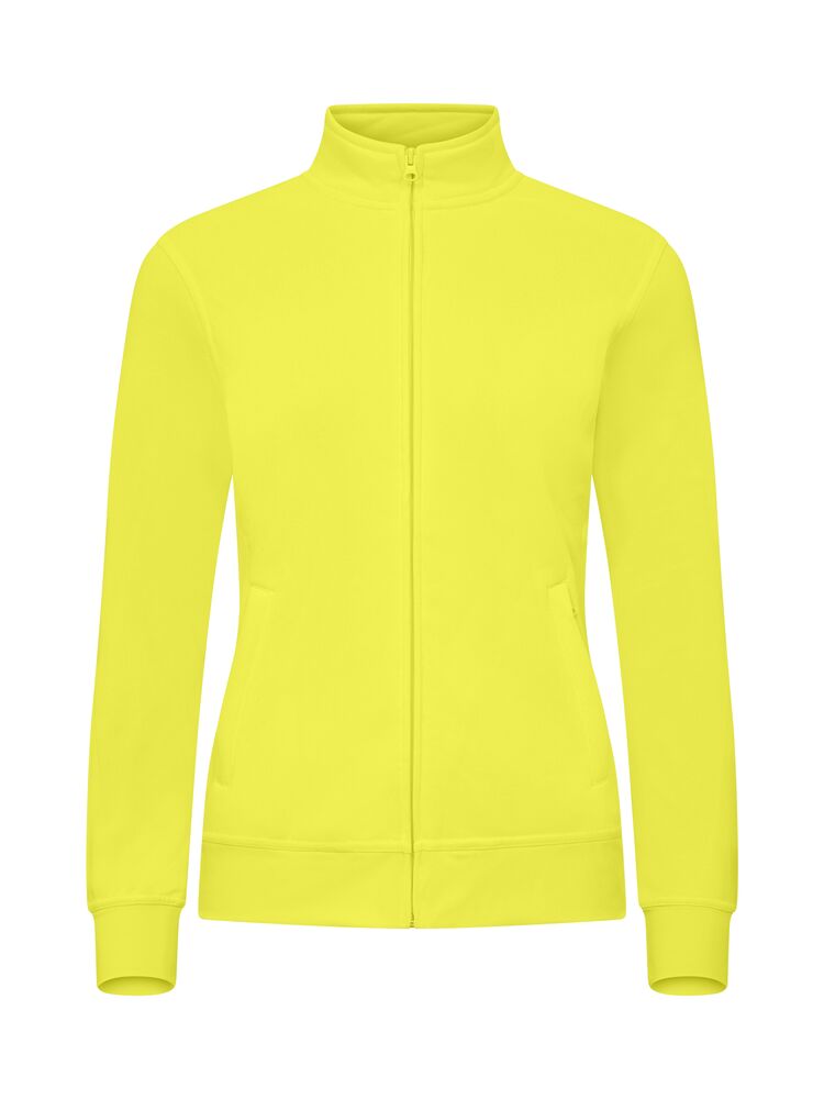 Basic Cardigan Women - visibility yellow