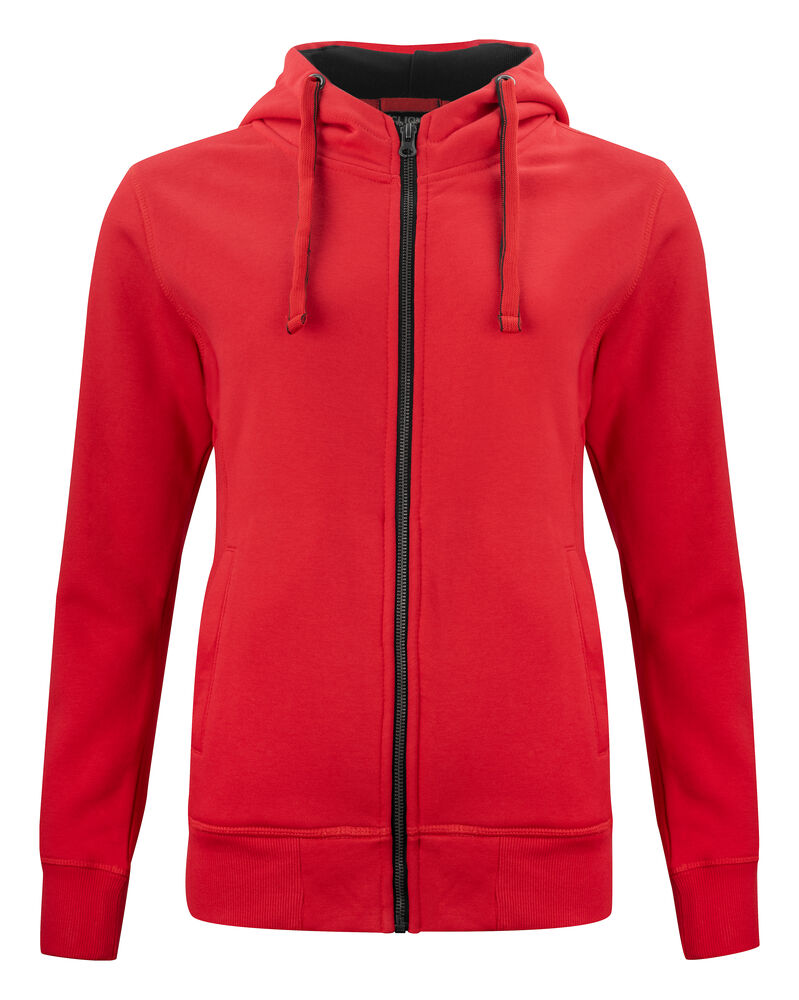 Classic Hoody Full Zip Women - red