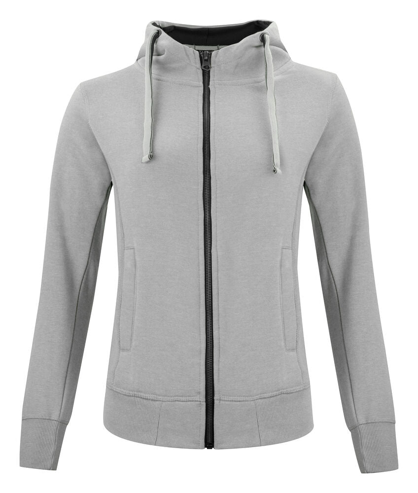 Classic Hoody Full Zip Women - grey melange