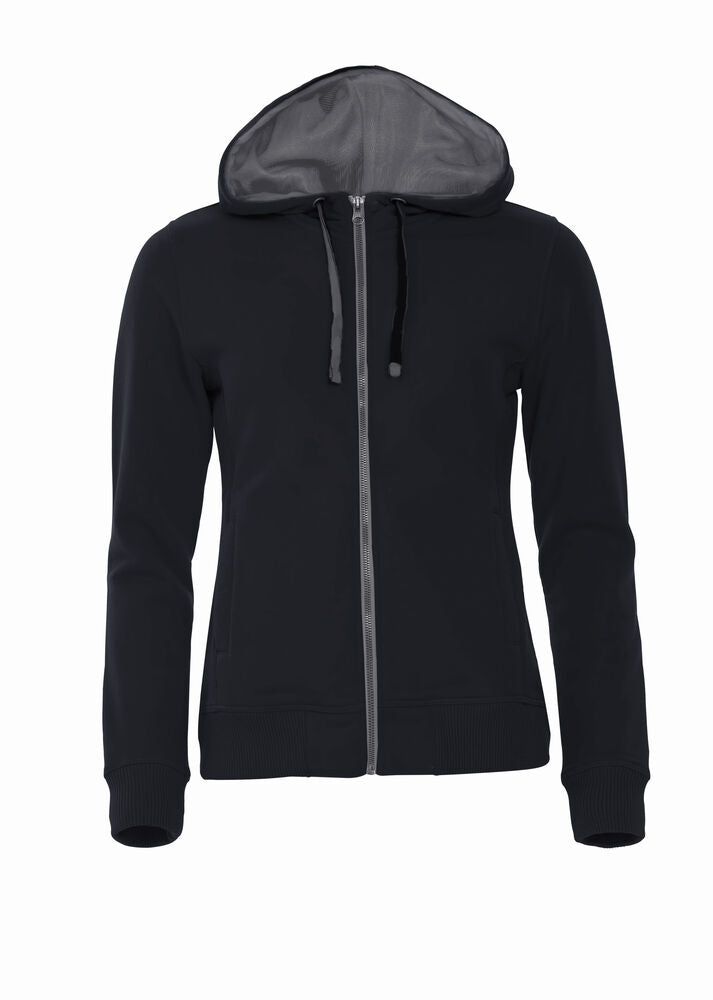 Classic Hoody Full Zip Women - black