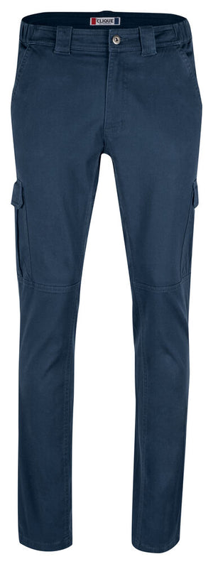 Cargo Pocket Stretch Pants - dark navy