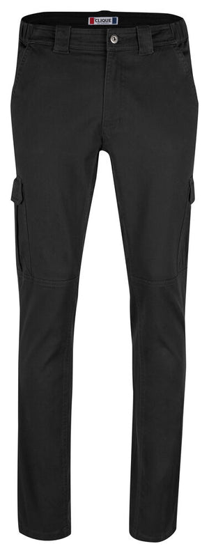 Cargo Pocket Stretch Pants - black