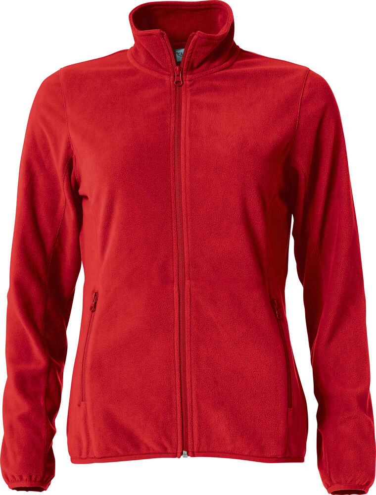 Basic Micro Fleece Jacket Women - red
