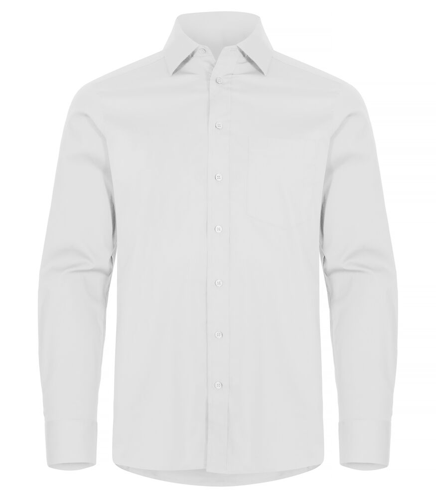 Stretch Shirt L/S - white