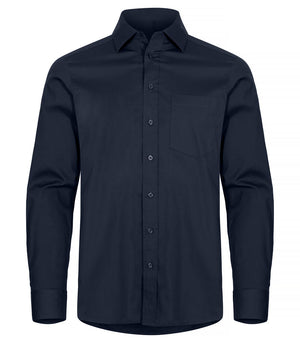 Stretch Shirt L/S - dark navy