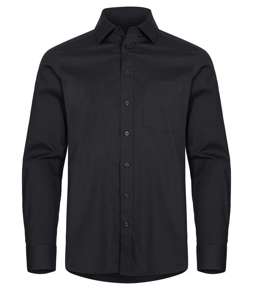 Stretch Shirt L/S - black