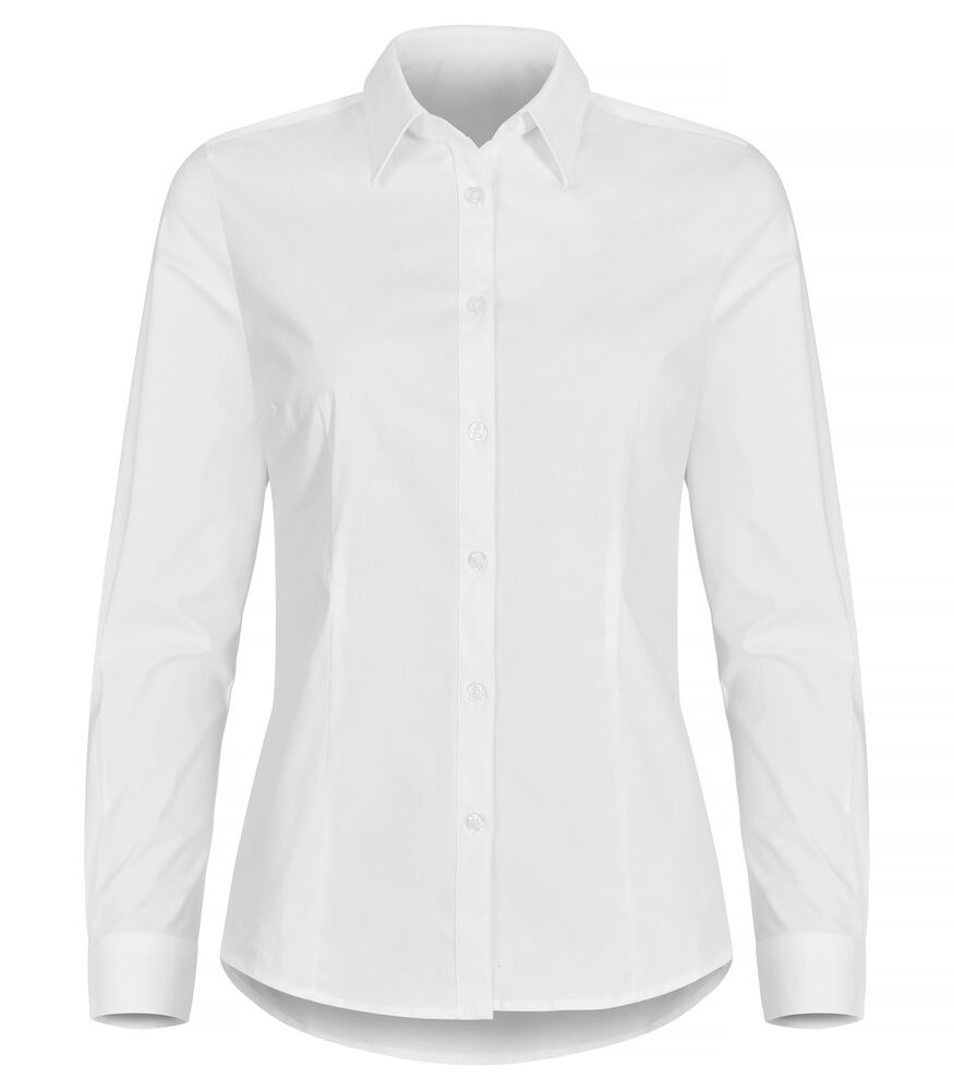Stretch Shirt L/S Women - white