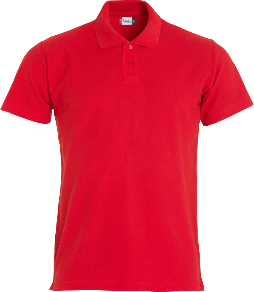 Basic Polo S/S Junior - red