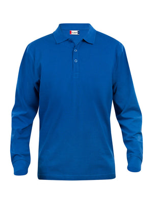 Basic Polo L/S Junior - royal blue