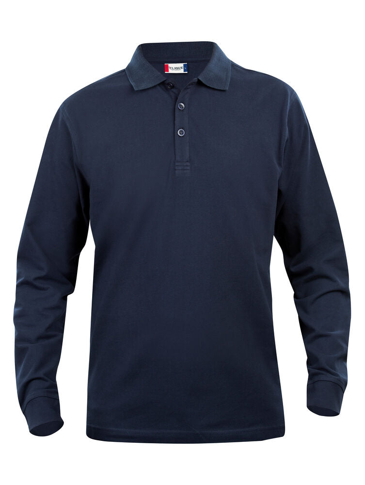 Basic Polo L/S Junior - dark navy