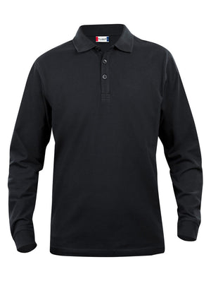 Basic Polo L/S Junior - black