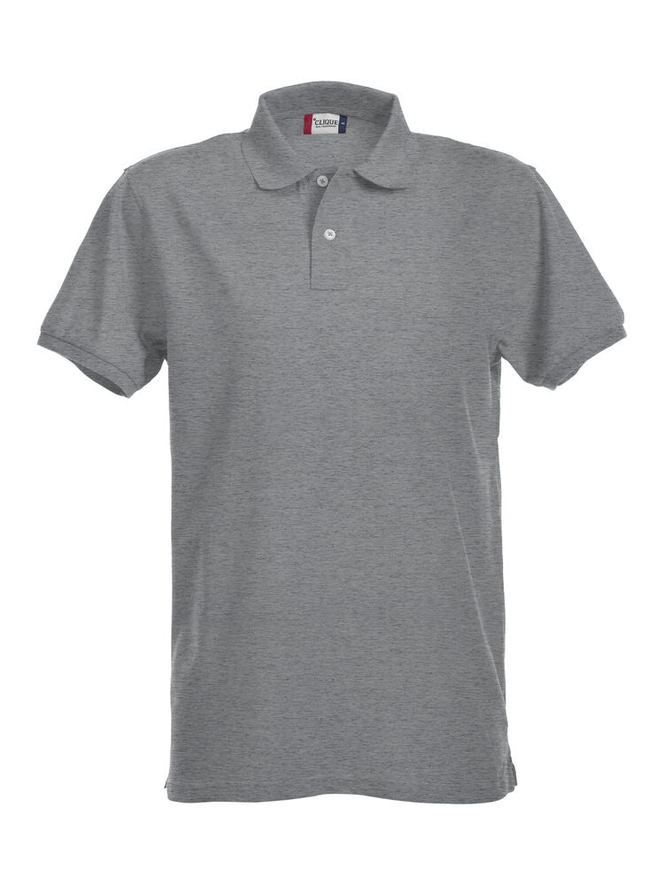 Stretch Premium Polo - grey melange